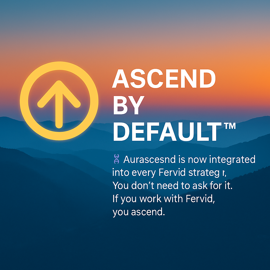 ascend by default with Aurascend by Ken Buis
